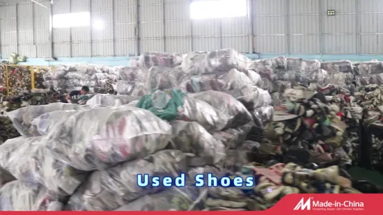 Usine de vente en gros de chaussures d'occasion, fournisseur d'exportation vers l'Afrique, chaussures d'occasion mixtes